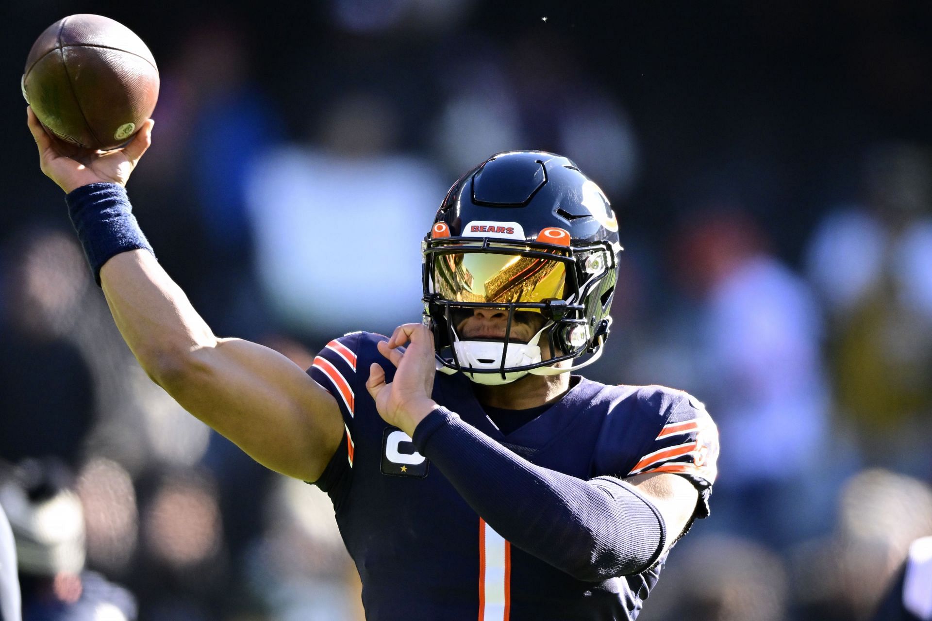 Justin Fields: Green Bay Packers v Chicago Bears